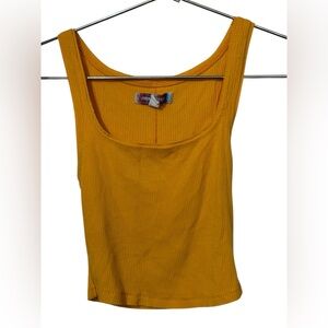 Urban Outfitters Mustard Ribbed Women’s M High End Tank Top